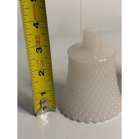 VTG HOMCO Hobnail White Milk Glass Votive Candle Holders Set-2 Diamond Textured - Picture 8 of 10
